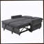 Canapé-lit convertible avec canapé-lit de 62,75 po avec dossier réglable et ports USB pour le salon, gris-271724010