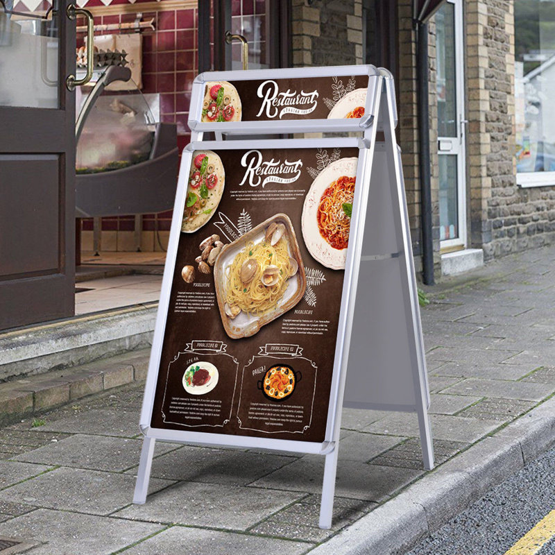 A2 Poster Stand A-Board Pavement Sign
