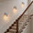Armed Sconces with Cylinder Glass Shade