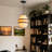 1-Light Pendant Light Minimalist Fabric-1098498798