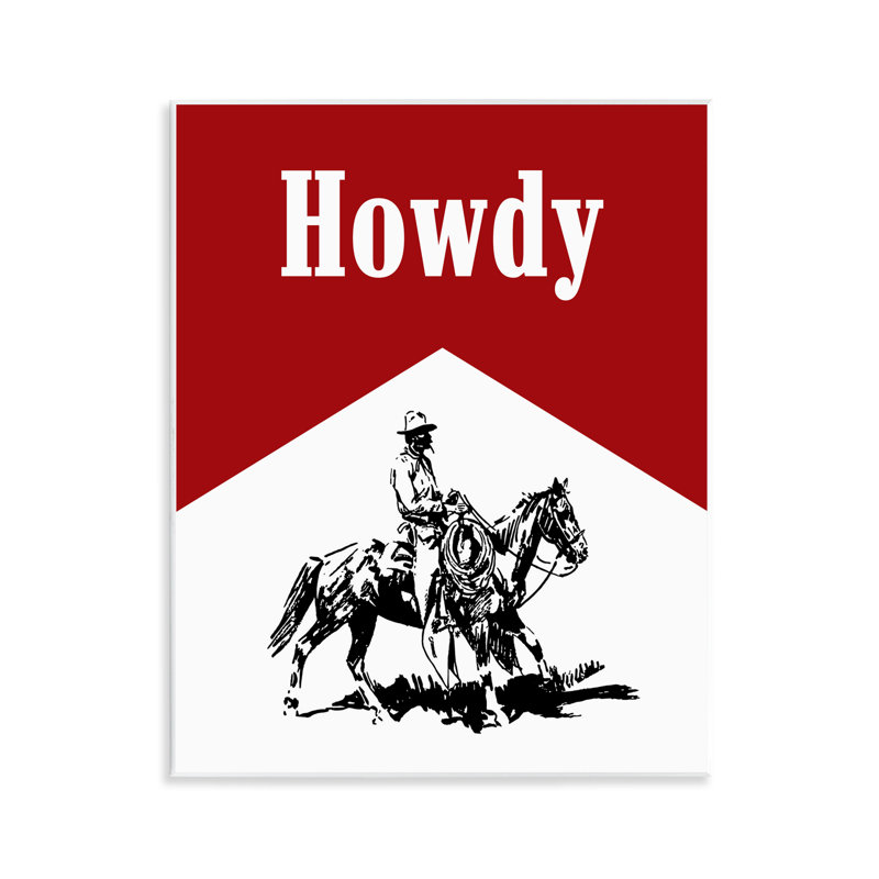 Art mural classique Howdy Cowboy