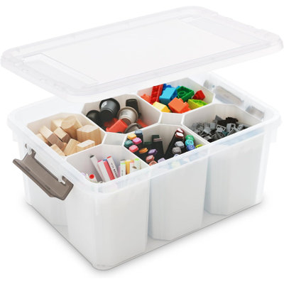 17-quart Plastic Storage Box With Lid