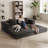83" 3 Seat Convertible Sofa Bed, No Assembly, For Living Room-1937321758
