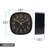 Square Silent Sweeping Analog Alarm Clock-825190895