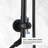 10" Rainfall Shower Head And Handheld Showerhead Combo Shower System With Slide Bar
