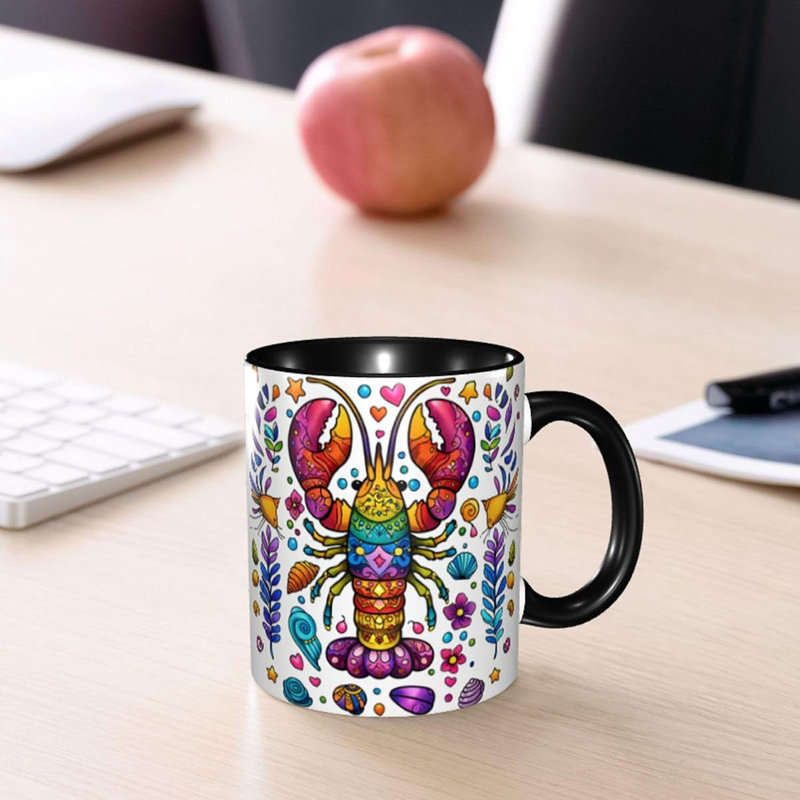 Lobster Coffee Mug Novelty Tea Cup Ceramic Mugs 11oz Cute Coffee Cups