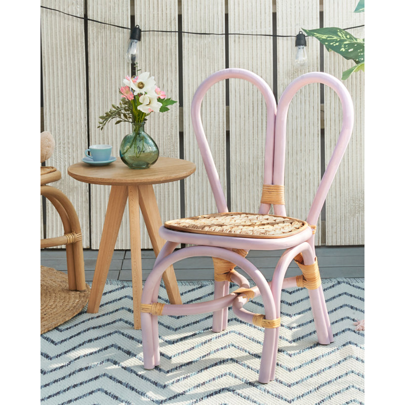 DESIMI Wicker / Rattan Side Chair, Violet