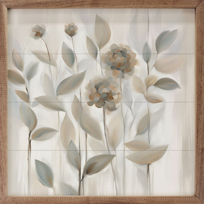 Fleurs en brun clair