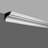 RPS-0183 3.12'' H x 96'' W x 3.12'' D Urethane Chair Rail
