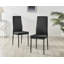 Edzard Marble Effect & Chrome Metal Rectangular Dining Table Set - 6 Luxury Velvet Dining Chairs-88498393-88498376
