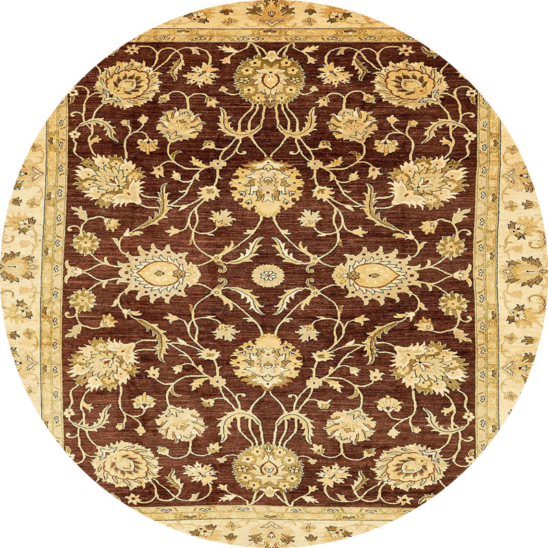 Abstract Indoor Rug, Round 8'