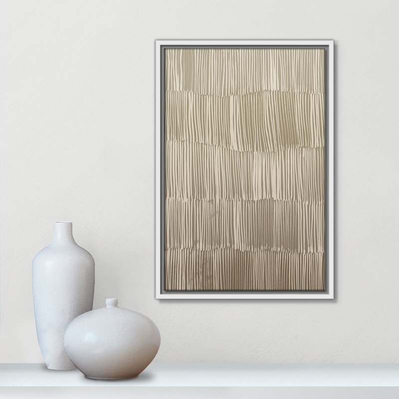 Linear Calm I Print par , Flotteur blanc, H 19,5 po x l 13,5 po