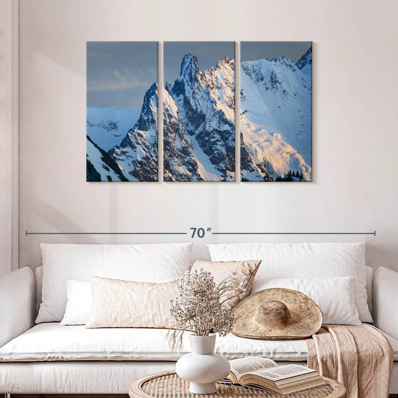 Paysage montagneux enneigé Alvord Shuksan, H 28 po x l 45 po