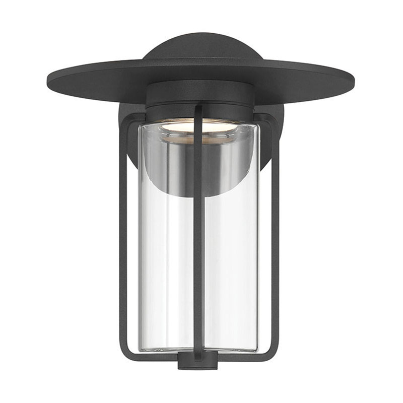 Florin, extérieur, 10 po, noir sable, verre transparent, 10"