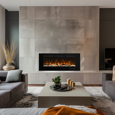 Gidney Black Electric Fireplace