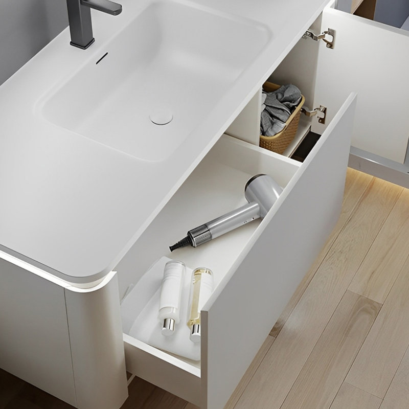 Modern simple rock plate bathroom cabinet