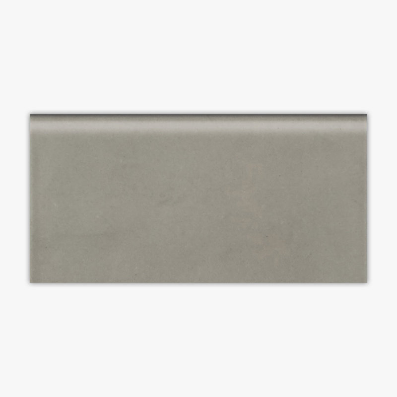 Finesse 6 in. L Porcelain Bullnose, Gris