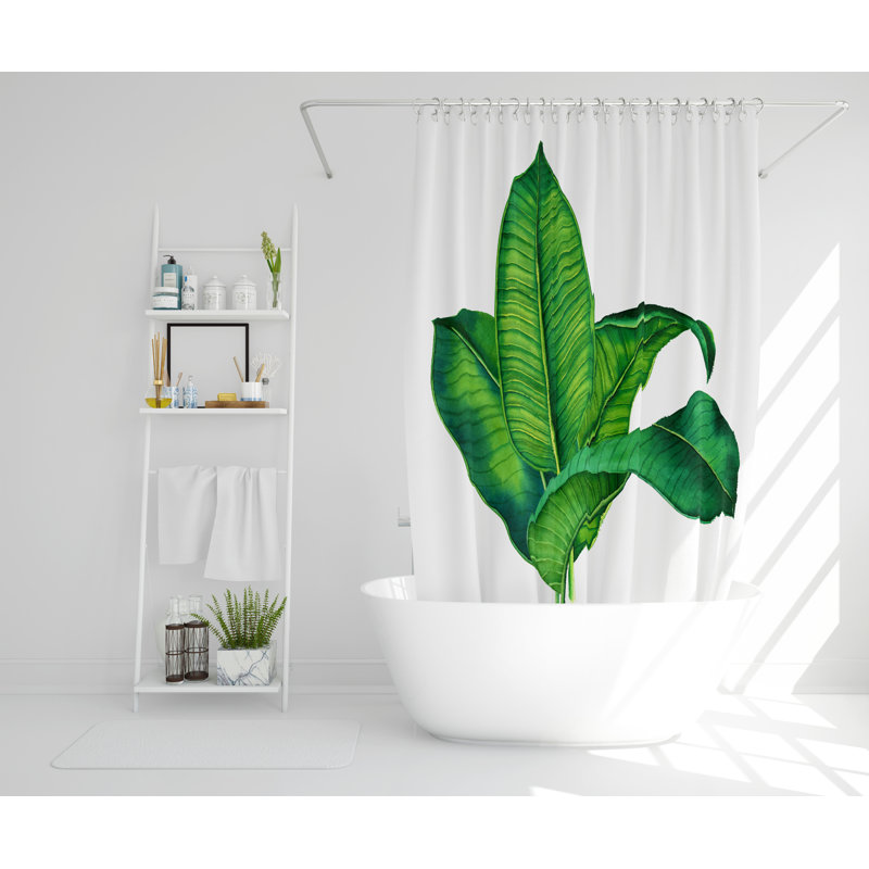 Lillias Polyester Shower Curtain Set, 168cm H x 168cm W