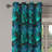 Dakota Fields Nature Grommet Curtain Realistic Look Tropical Art 50" x 96" Violet Blue and Fern Green-327900213