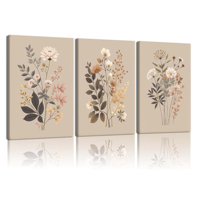 3 Piece Wrapped Canvas Wall Art