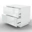 Varonique 2 Drawer Bedside Table-68028625