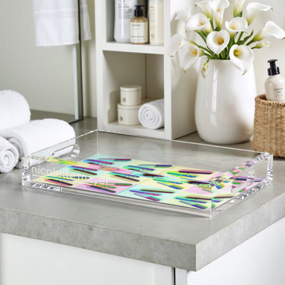 Ode To Hurst Acrylic Rectangle Decorative Tray