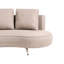 Delynda 210cm Wide Curved Metal Patio Sectional with Cushions-877548089
