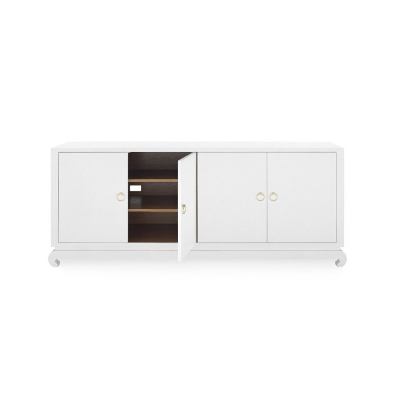 Meredith Sideboard, 30.5"H x 72"W x 18"D, White