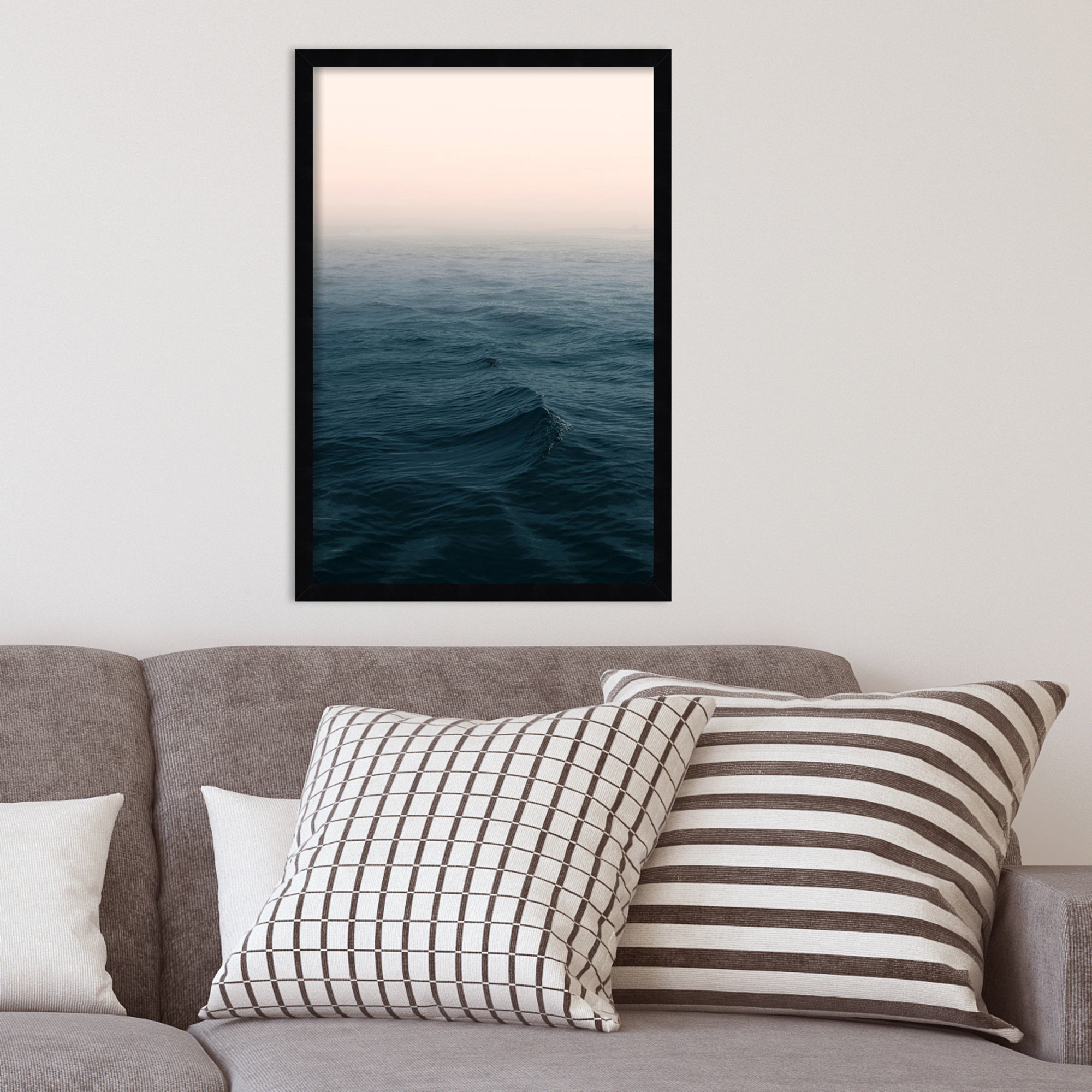 Ocean by Ian Winstanley, 17" W x 25" H, Black