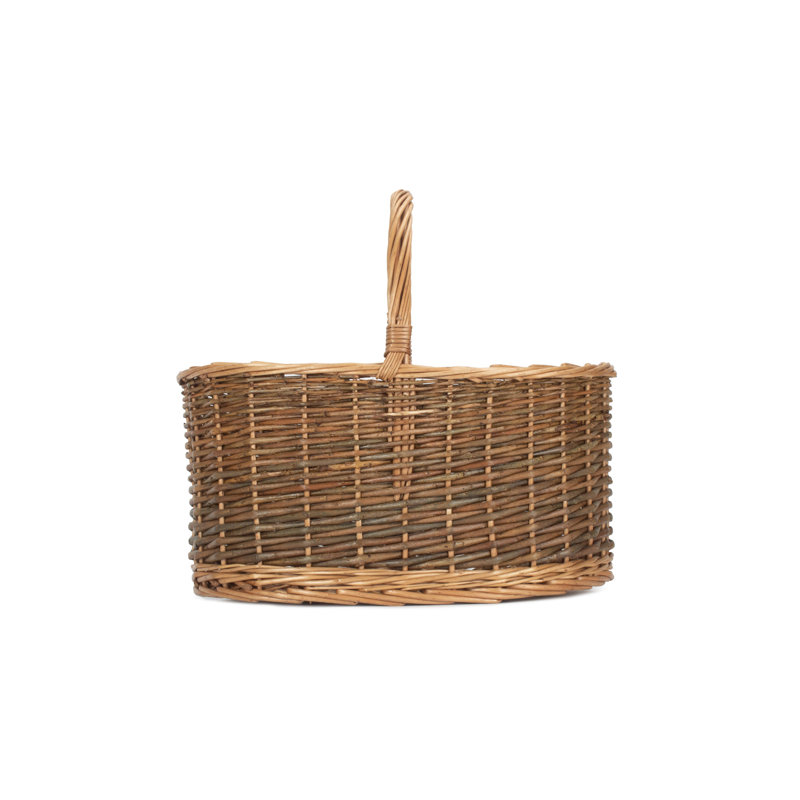Wicker Country Oval Shopper Basket, 38cm H x 42cm W x 30cm D