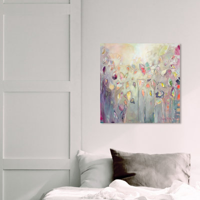 " Abstract Michaela Nessim - Butterfly Dance, Modern & Contemporary Pink " by Oliver Gal