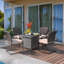 Chaise de terrasse avec coussin Georgy-1040413176