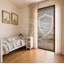 Porte moustiquaire rétractable 89 x 203 cm, cadre en aluminium robuste, conception hydrophobe unique, toile indéchirable, pliable pour porte d'entrée, patio et balcon, anti-insectes, noire-134742697-134742698