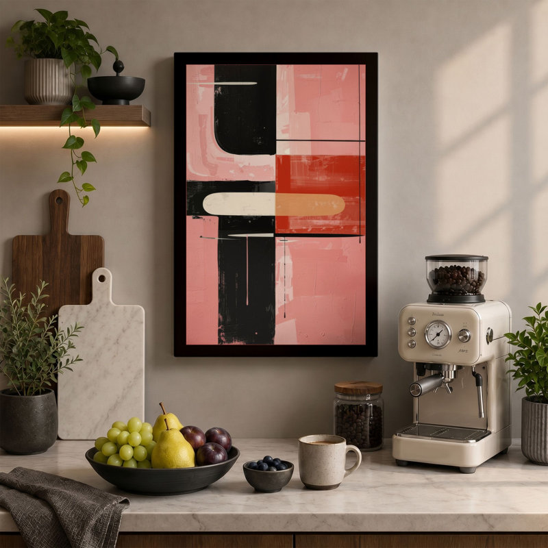 Silence Geometric - Wrapped Canvas, 24x16 - 61.0 x 40.6 cm, White Border