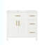 Meuble-lavabo simple 36 po avec comptoir en céramique Saachi
