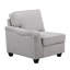 Canapé modulaire en L avec repose-pieds 8 pièces Linen