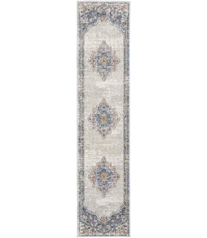 Tapis beige Freeda, Tapis de couloir 2 pi 2 po x 10 pi