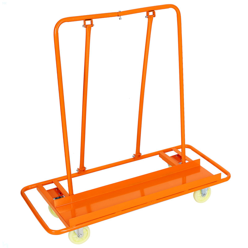 Capacité de charge de 1 600 lb, chariot de service de panneau, roulettes avec frein