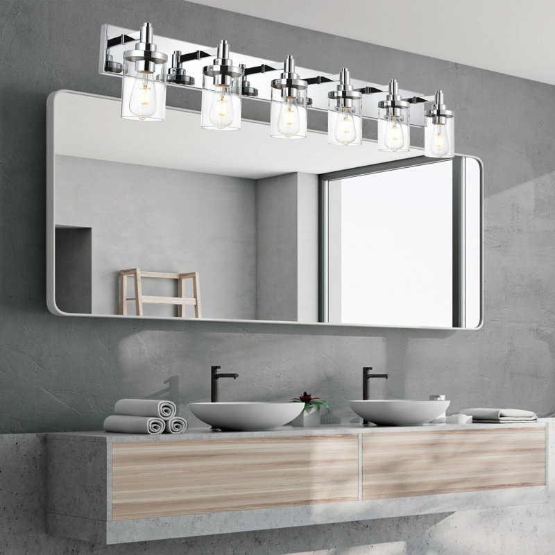 Éclairage pour meuble-lavabo à intensité variable Abbotsbury, Chrome, 6
