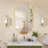 Stavya 36"H x 18"W Modern Minimalist Wall Mounted Oval Vanity Metal Mirror-556987474
