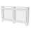 Tall Vertical Slats Radiator Cover Wood Cabinet Modern Radiators Shelf Thicken White