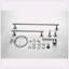 Ensemble de porte-serviettes de salle de bain en acier inoxydable 6 pièces-101463400-101463405