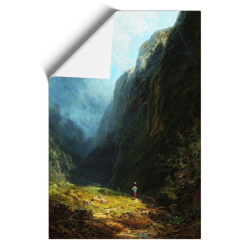 High Valley by Carl Spitzweg - No Frame Painting, 42cm H x 30cm W x 0.1cm D