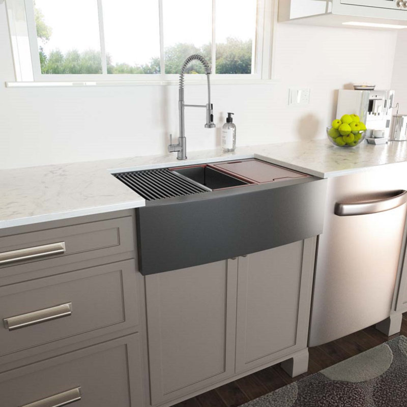 30'' L Single Bowl Stainless Steel Kitchen Sink