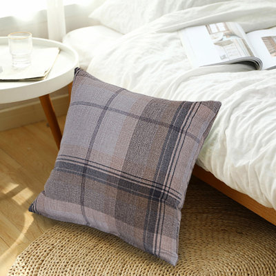 Sonoita Plaid Square Cushion