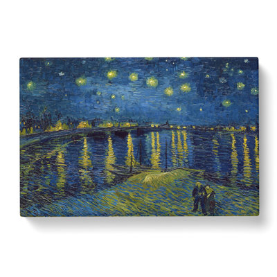 Starry Night Over The Rhone Vol.1 by Vincent Van Gogh - Wrapped Canvas Painting
