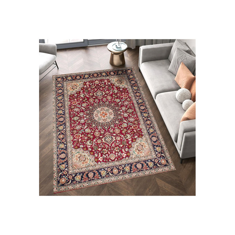Tapis décoratif lavable à la machine, Tapis de couloir 3 pi 3 po x 6 pi 7 po