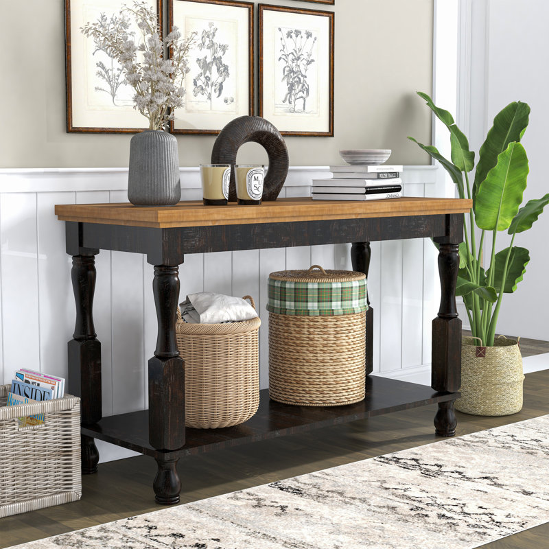 Console 47,5 po, Bois de chêne