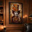 «Mad Hatter» avec art et toile orange-390698879