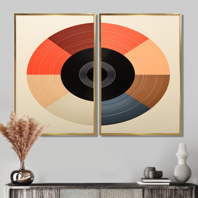 Colorful Retro Vinyl IV - Vinyl Records Framed Wall Art
